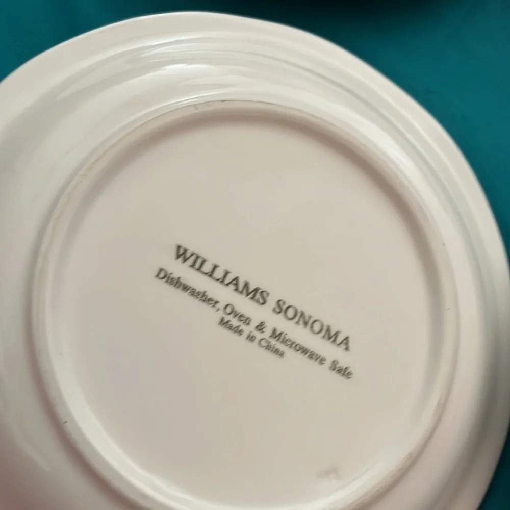 WILLIAMS SONOMA WINE SERIES SET CANAPÉ/APPETIZER PLATE 6 1/4”D WS073 EX